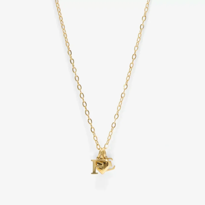 Alphabet Charms in 14k gold PVD, view 4