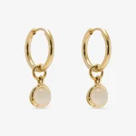 Amplify Huggie Earrings in 14k gold PVD - waterproof Aelva jewellery