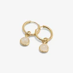Amplify Huggie Earrings in 14k gold PVD, view 2