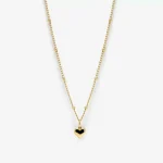 Chubby Heart Charm in 14k gold PVD, view 5