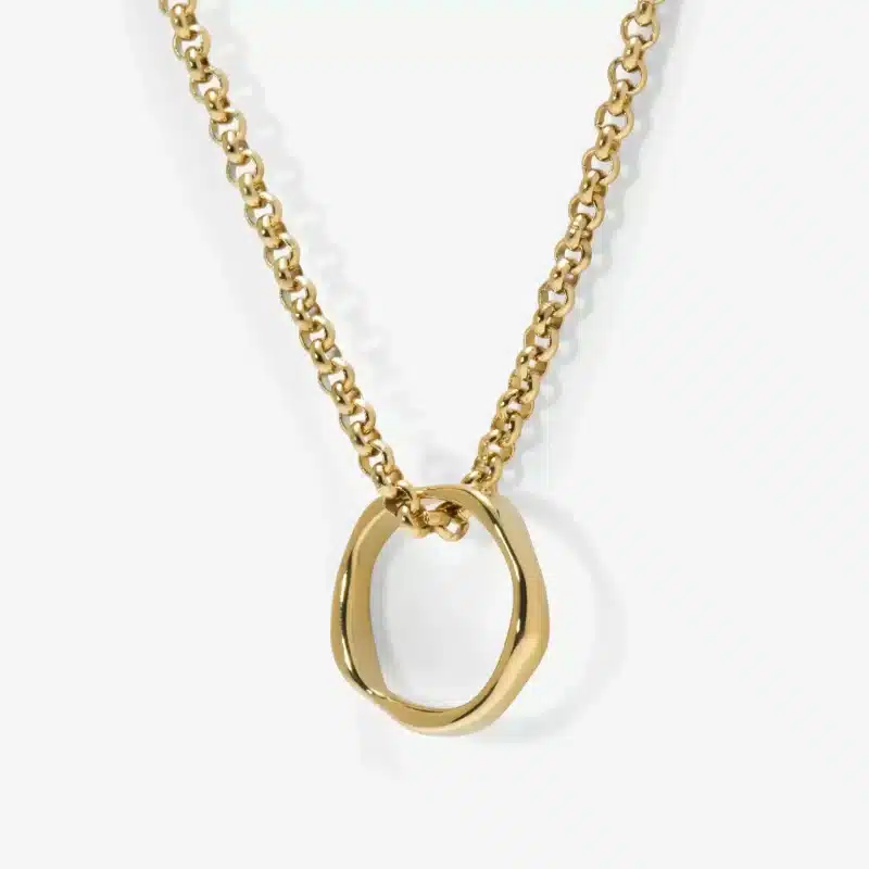 Molten Ring Necklace