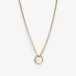 Molten Ring Charm in 14k gold PVD, view 4