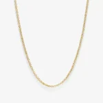 Rolo Chain in 14k gold PVD - waterproof Aelva jewellery